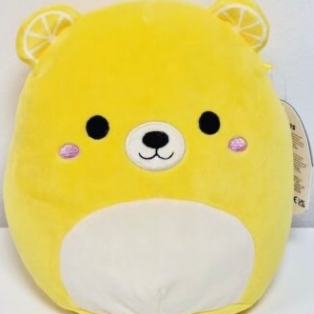 NWT- 8" Squishmallows Belton - Ages 3+ Yellow Lemon Bear